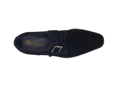 Supple Suede Single Monk Carrucci Shoes Men's