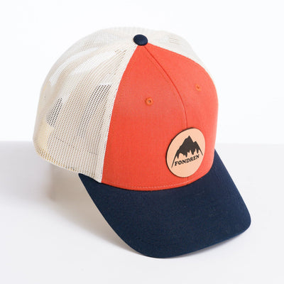 Fondren Mountain Leather Patch Trucker Hat