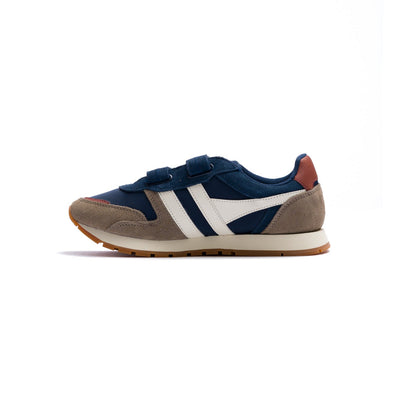 Gola Classics Kids' Austin Strap Sneakers - Navy/Rhino/Off White