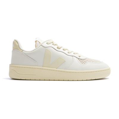 Veja V-10 Prime Leather Shoe - Pure Calcaire