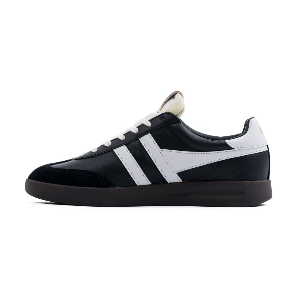 Gola Cyclone Men's Shoes - Leather Black/White/Dark Gum