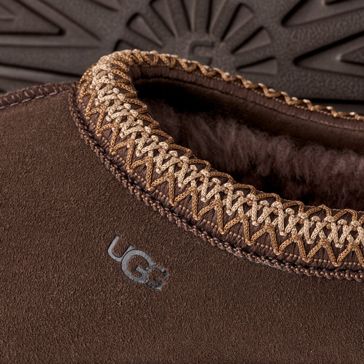 UGG Tasman II Womens Slippers — Dusted Cocoa Suede