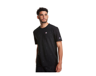 Champion C Life Heritage Paint Splatter Men's T-Shirt — Black