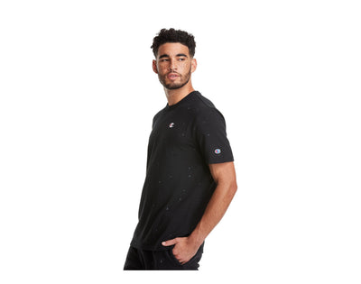 Champion C Life Heritage Paint Splatter Men's T-Shirt — Black