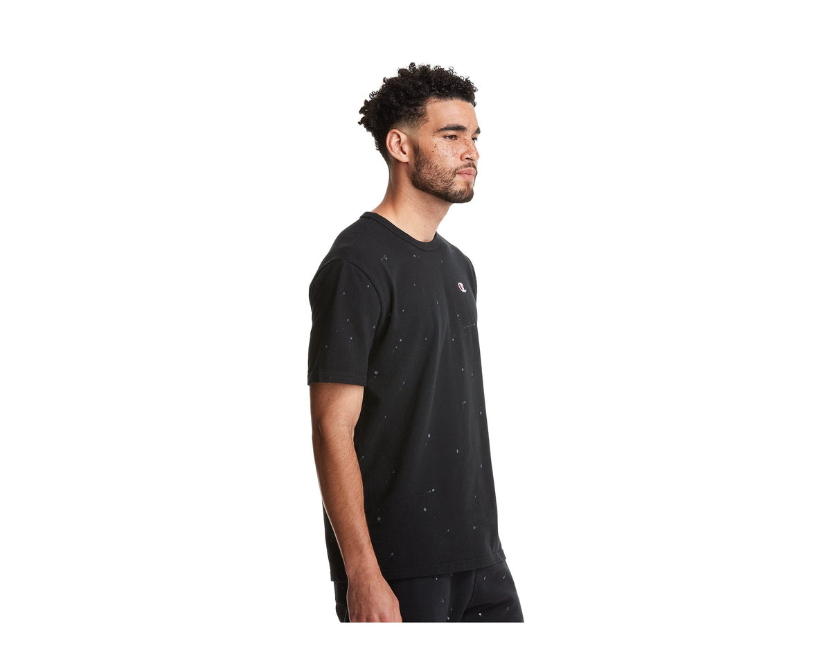 Champion C Life Heritage Paint Splatter Men's T-Shirt — Black