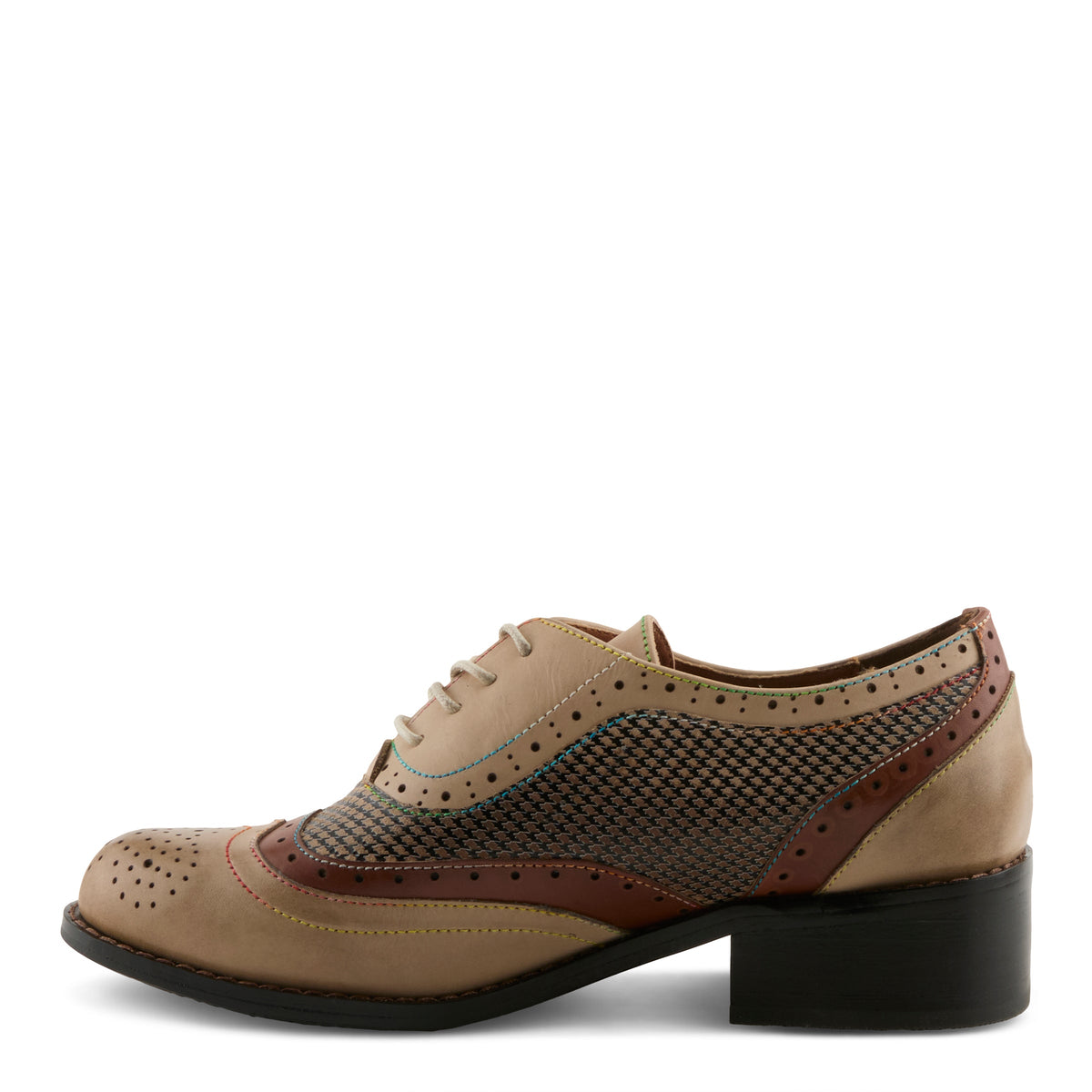 L'Artiste Tapdancer-Check Women's Oxfords — product view 2
