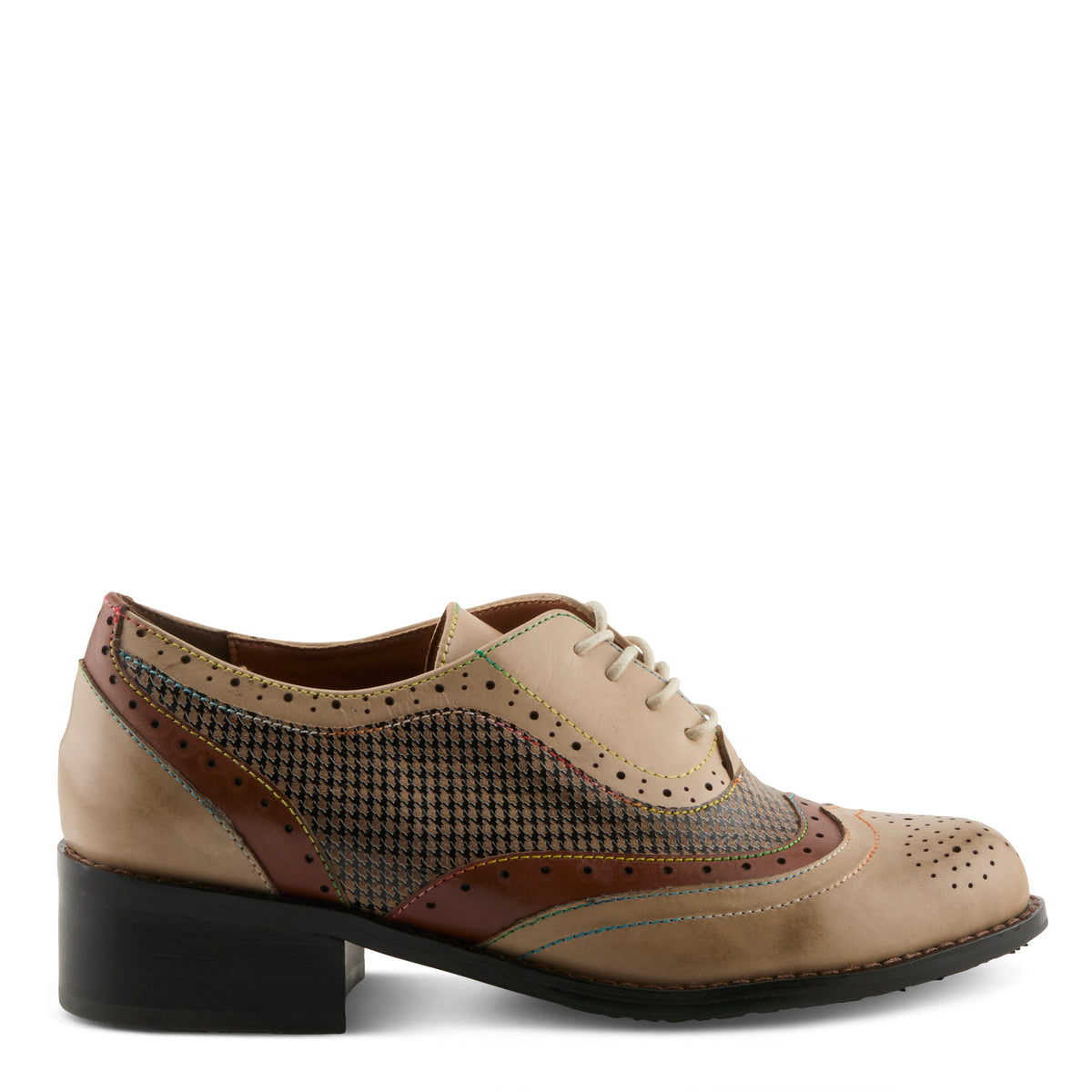 L'Artiste Tapdancer-Check Women's Oxfords — product view 5