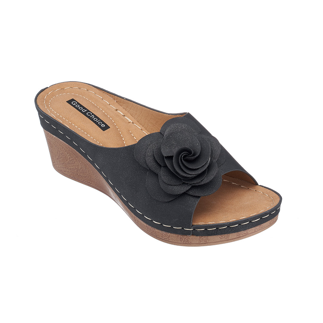 Women's Tokyo Black Wedge Sandals – product view 1