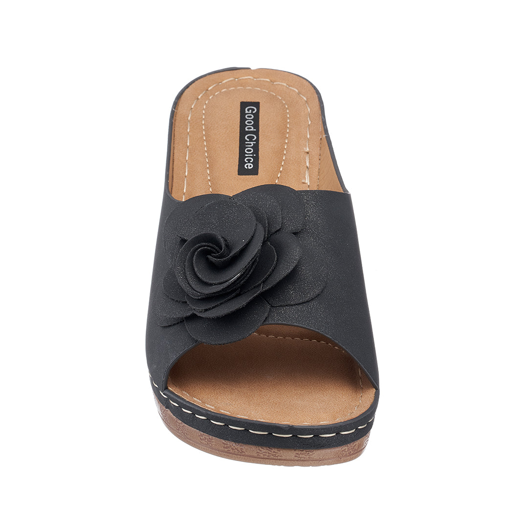 Women's Tokyo Black Wedge Sandals – product view 3