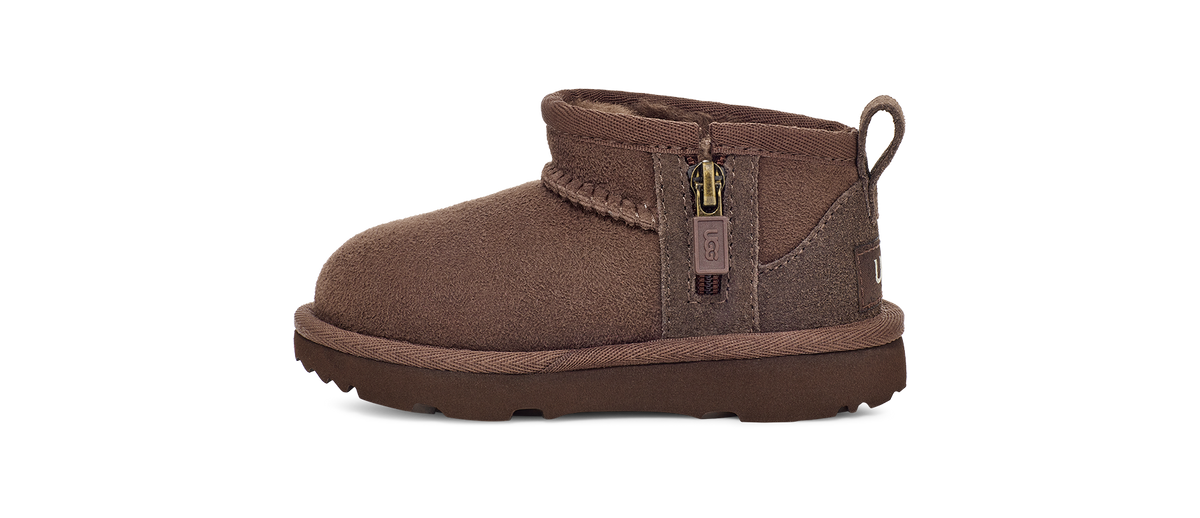 UGG Classic Ultra Mini Toddlers' (TD) Boots — Burnt Cedar Sheepskin