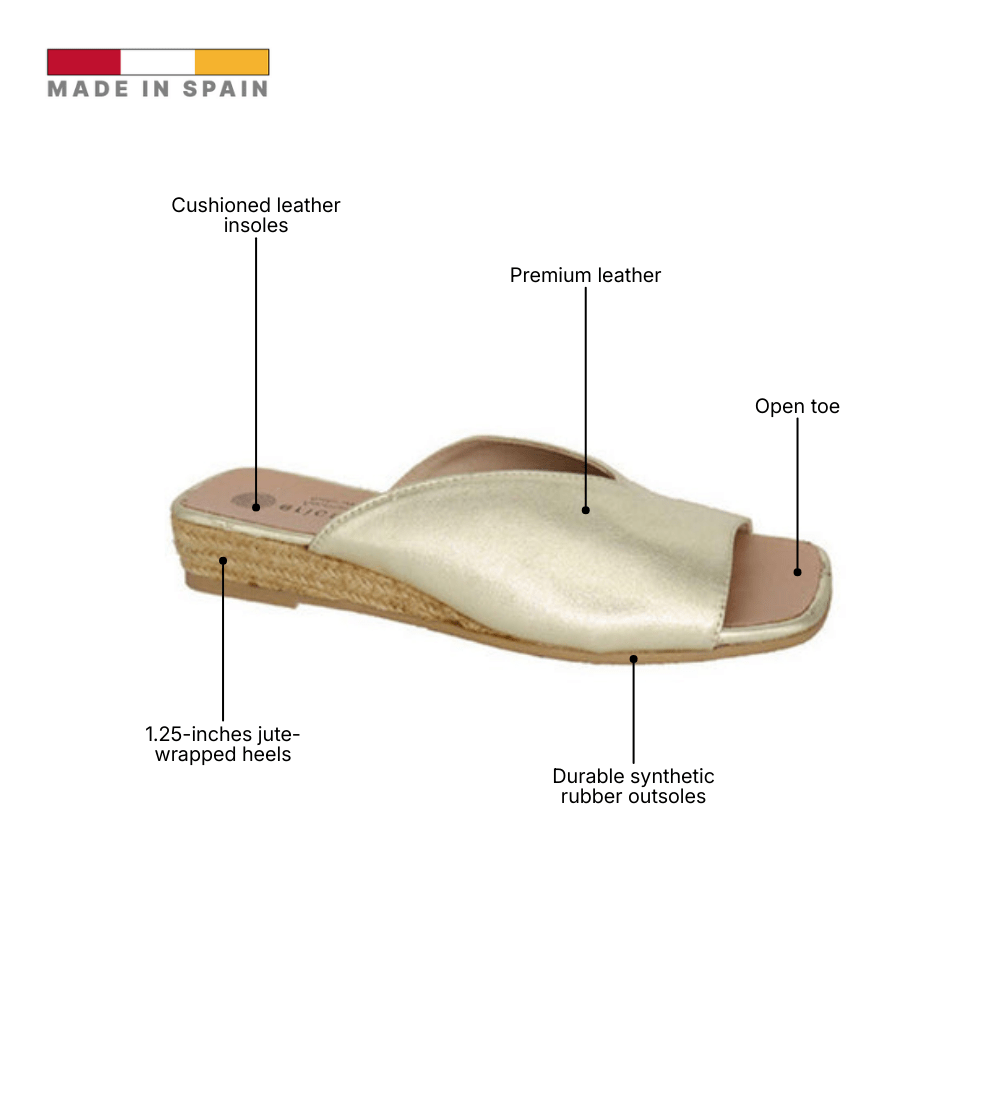 Eric Michael Tamara Minimalist Leather Slide