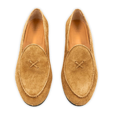 Men's Tan Textured Suede Milano Loafer