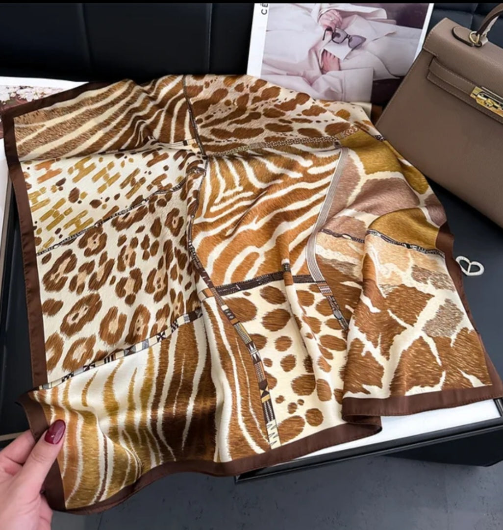 Scarves & Fedoras  LEOPARD PRINT SCARF – product view 3