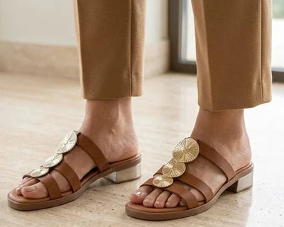 Eric Michael Inka Women’s Leather Slide Sandal