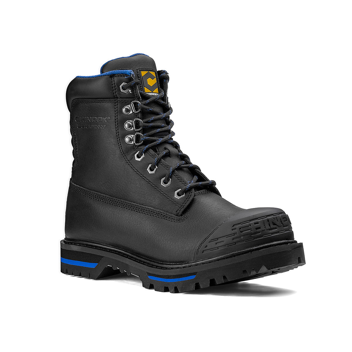 Tarantula 8" Steel Toe Men’s Waterproof Work Boot - Black – product view 3