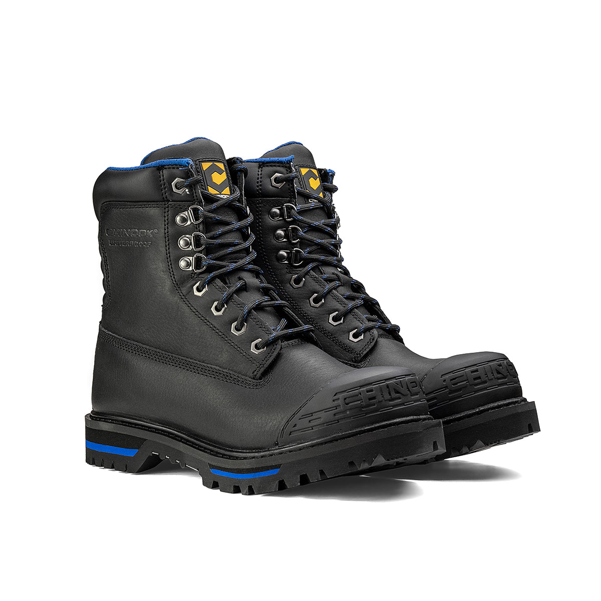 Tarantula 8" Steel Toe Men’s Waterproof Work Boot - Black – product view 4