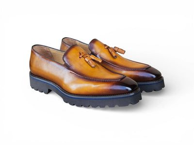 Tassel Loafer in Lug Sole Carrucci Shoes Men's