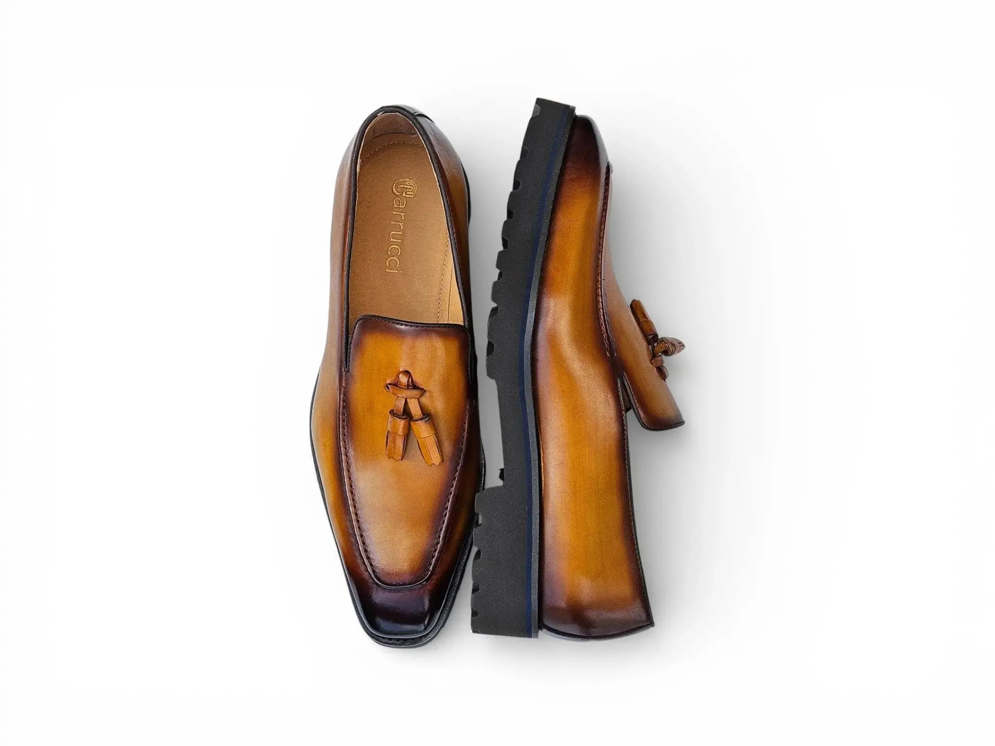 Tassel Loafer in Lug Sole Carrucci Shoes Men's