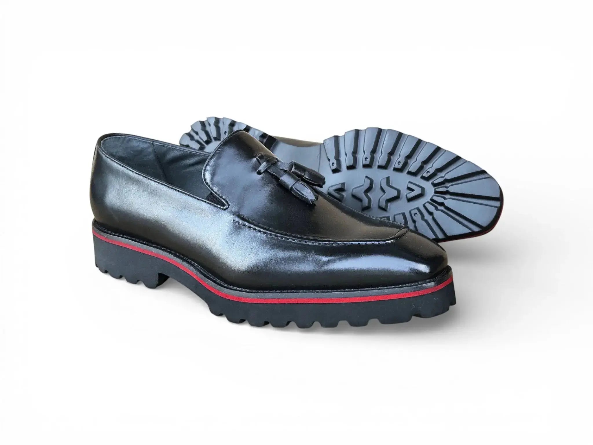 Tassel Loafer in Lug Sole Carrucci Shoes Men's