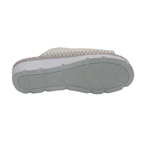 Tassle Leather Whip-Stitched Slide