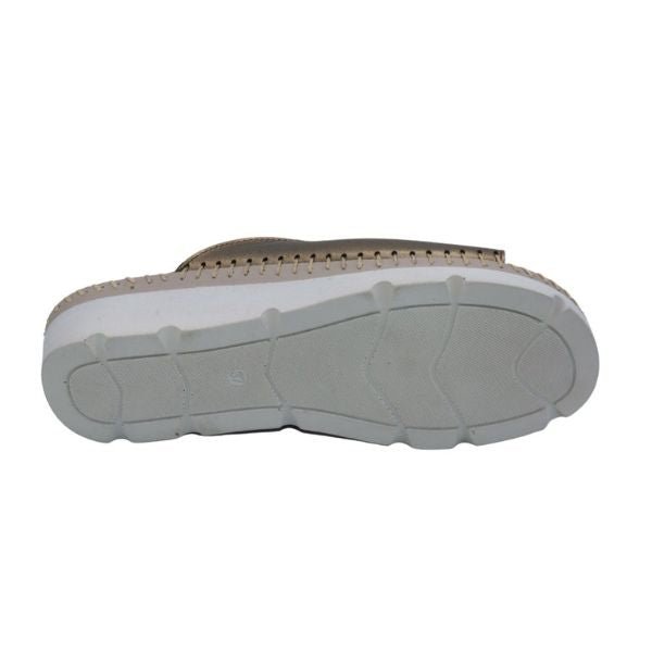 Tassle Leather Whip-Stitched Slide