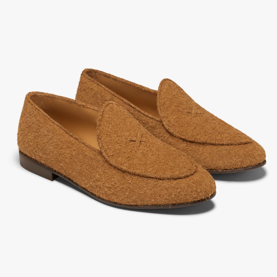 Del Toro Shoes Men's Teddy Textured Suede Milano Loafer