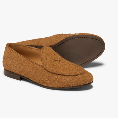 Del Toro Shoes Men's Teddy Textured Suede Milano Loafer