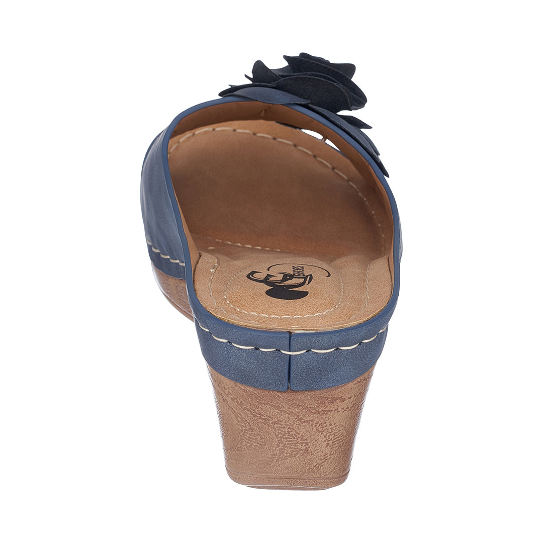 Women's Tokyo Navy Wedge Sandals – product view 5