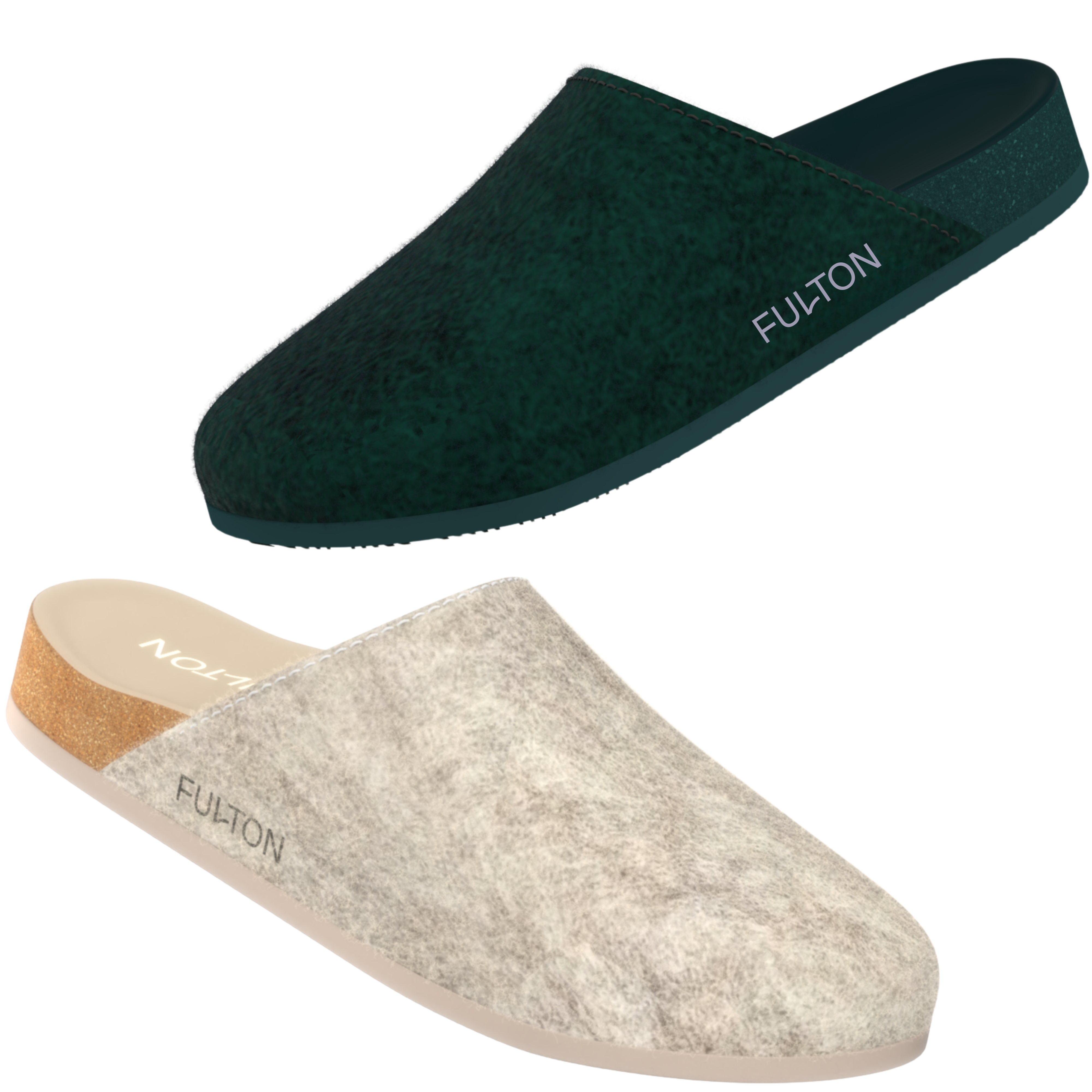 Fulton House Shoe Men’s and Women’s Orthopedic Comfort Slippers with Arch Support front view