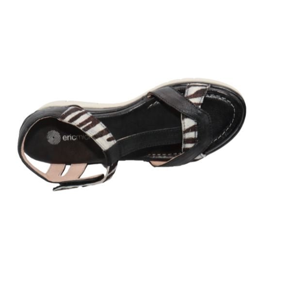 Eric Michael Trixie Women’s Braided Leather Wedge Sandal