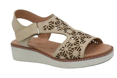 Eric Michael Trudy Geometric Leather Womens Sandal