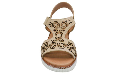 Eric Michael Trudy Geometric Leather Womens Sandal