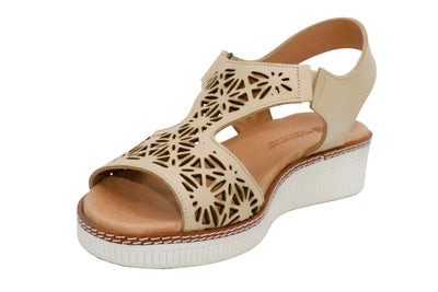 Eric Michael Trudy Geometric Leather Womens Sandal