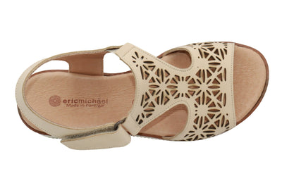 Eric Michael Trudy Geometric Leather Womens Sandal