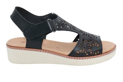 Eric Michael Trudy Geometric Leather Womens Sandal