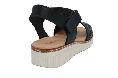 Eric Michael Trudy Geometric Leather Womens Sandal