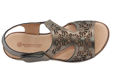 Eric Michael Trudy Geometric Leather Womens Sandal