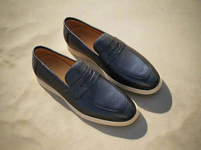 Carrucci Shoes Men's KS Unisex Classic Penny Loafer Calfskin Leather KS715 02