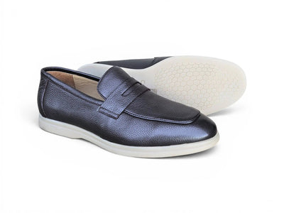 Carrucci Shoes Men's KS Unisex Classic Penny Loafer Calfskin Leather KS715 02