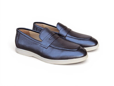 Carrucci Shoes Men's KS Unisex Classic Penny Loafer Calfskin Leather KS715 02
