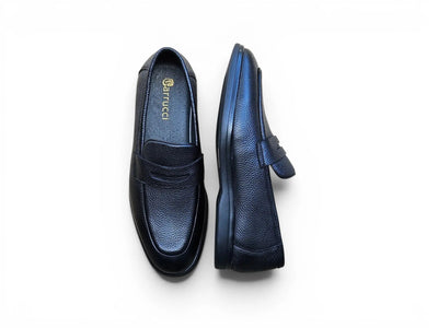 Carrucci Shoes Men's KS Unisex Classic Penny Loafer Calfskin Leather KS715 02