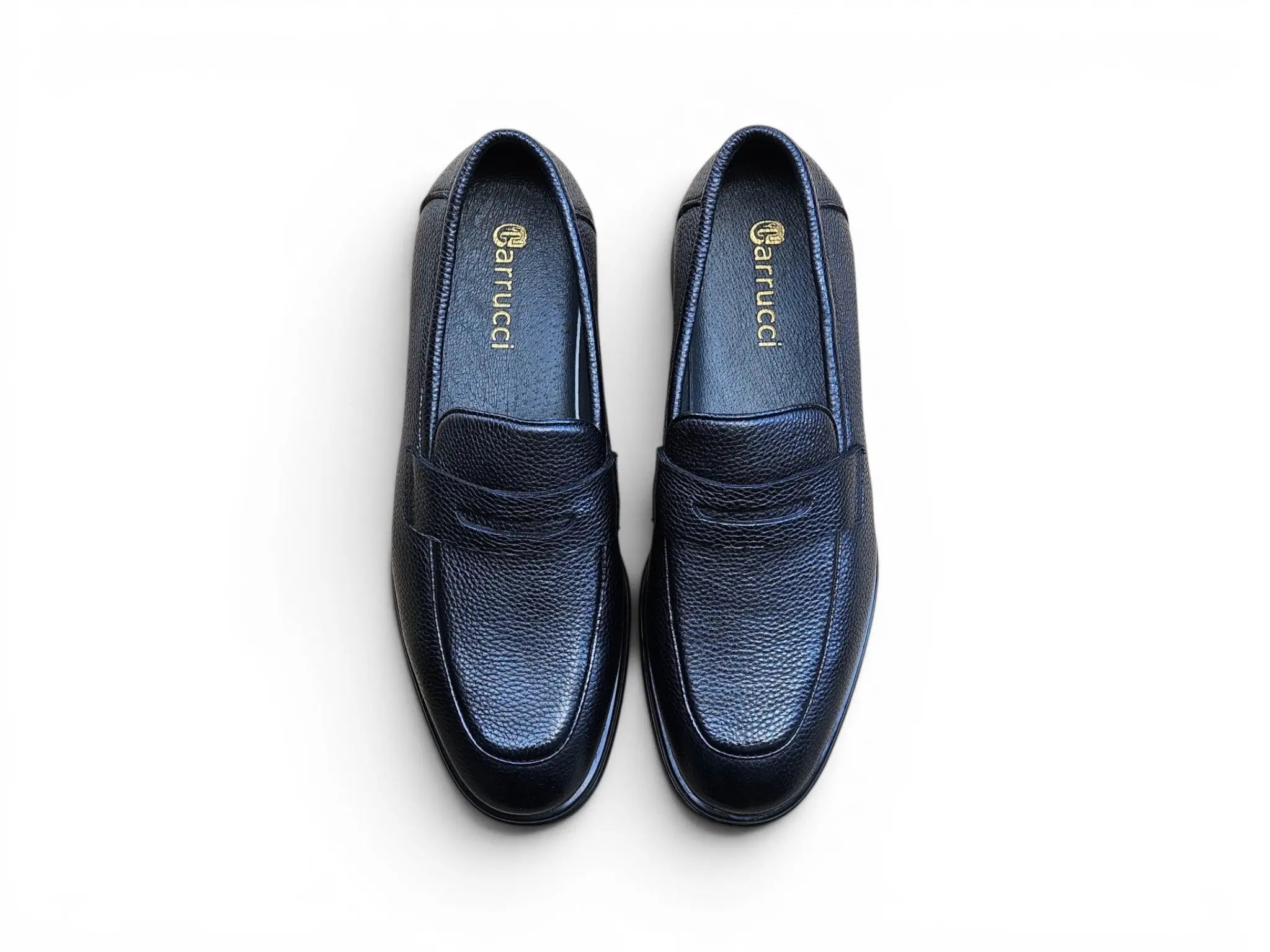 Carrucci Shoes Men's KS Unisex Classic Penny Loafer Calfskin Leather KS715 02