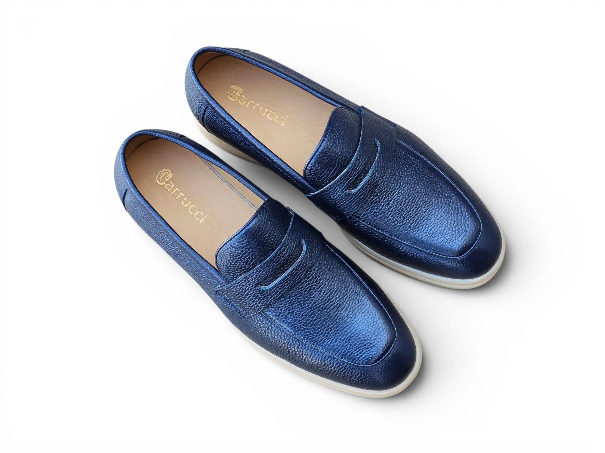 Carrucci Shoes Men's KS Unisex Classic Penny Loafer Calfskin Leather KS715 02