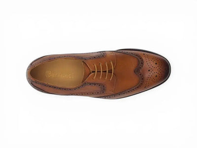 Carrucci Shoes Blucher Style Oxford Tumbled Calf Leather Flex Sole KS621 01 view 8