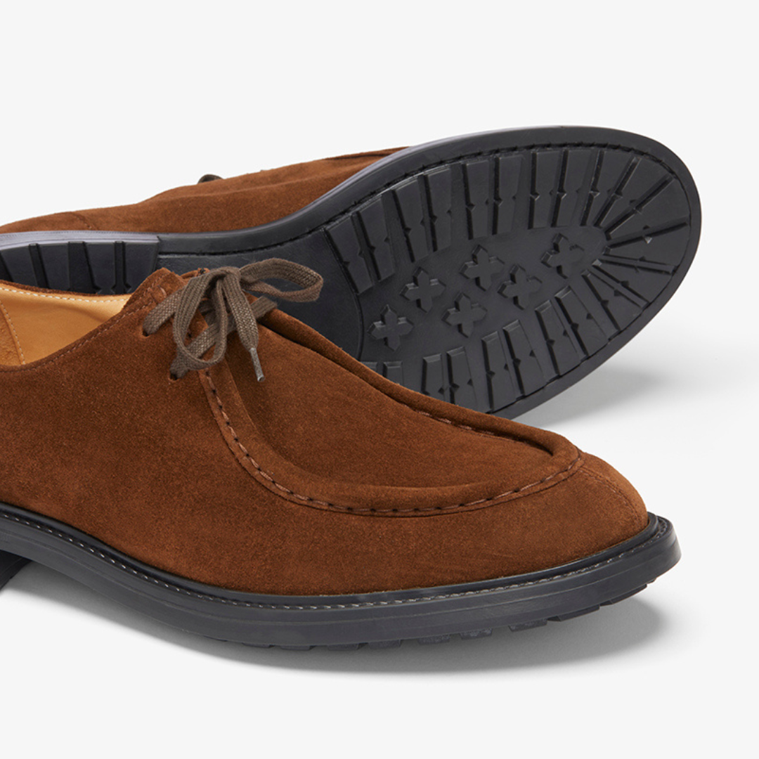 Del Toro Shoes Men's Chestnut Suede Tuscan Moc Boot