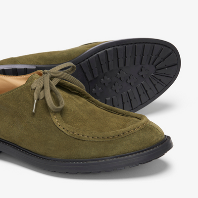 Del Toro Shoes Men's Olive Suede Tuscan Moc Boot