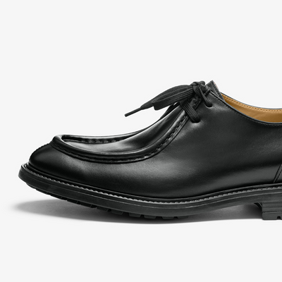 Del Toro Shoes Men's Black Leather Tuscan Moc Boot