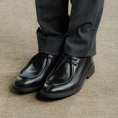 Del Toro Shoes Men's Black Leather Tuscan Moc Boot – product view 9