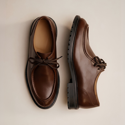 Del Toro Shoes Men's Brown Leather Tuscan Moc Boot