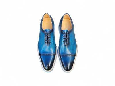 Carrucci Shoes Elegant Two Tone Cap Toe Calfskin Oxford KS552 20T view 14